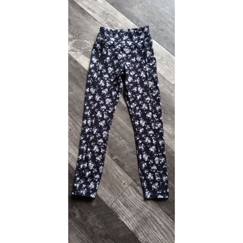 Pink, Victoria's Secret Ultimate Women's XS Black Floral Leggings